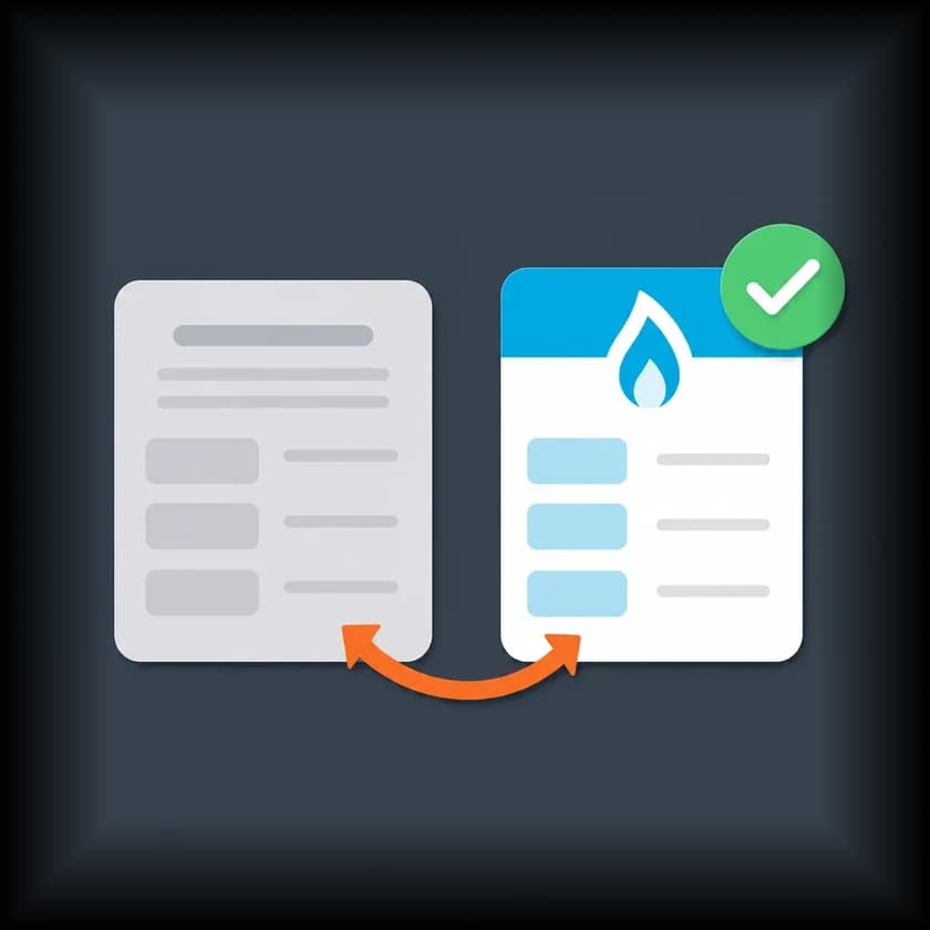 A competing offer compared with a True Natural Gas offer, approved with a check mark